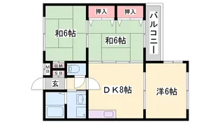 秋定マンション【202号室】の間取り
