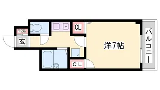 ワコーレ明石【205号室】の間取り