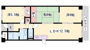 ライフアップハイツ【502号室】の間取り
