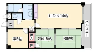 サングレイス西明石【405号室】の間取り
