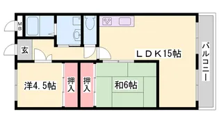 カームハイツ三番館【507号室】の間取り