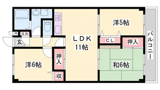 キィーロックハイツ【3階】の間取り