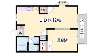 エーベⅡ【202号室】の間取り