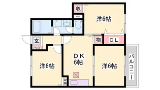 メゾンHKⅡ【104号室】の間取り