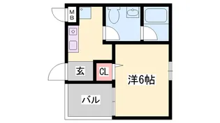 セルサス明石壱番館【502号室】の間取り