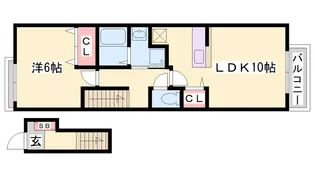 グレース伍番館【2階】の間取り