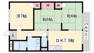ハイツ入江【207号室】の間取り
