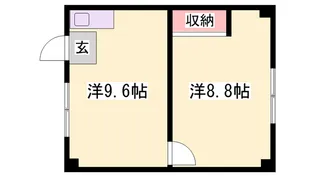 富岡ビル【202号室】の間取り