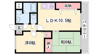 フローラルハイツ・ダイキⅡ【2階】の間取り