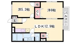 ガーデンハウス【101号室】の間取り