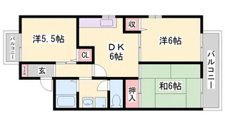 ベルコリーヌ【203号室】の間取り