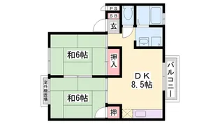 ヴァンベール土山【2階】の間取り