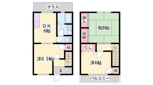 赤石パルメゾン【103号室】の間取り