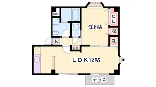 ささお壱番館【201号室】の間取り