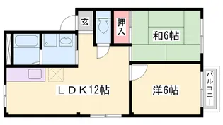 ハイツオーガスタ【2階】の間取り