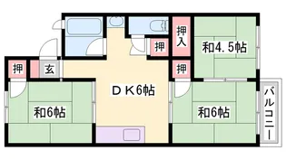 シャトレはりま【D号室】の間取り