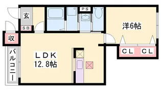 サンフローラM-A【1階】の間取り