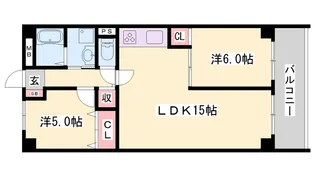 ルモン明石公園【4階】の間取り