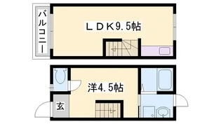 リゾ大蔵海岸【103号室】の間取り