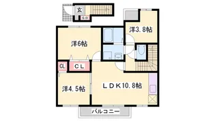 グランディール【2階】の間取り