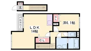 アメニティハウス【2階】の間取り