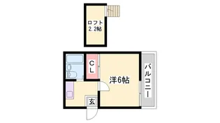 カトルフィーユ【102号室】の間取り