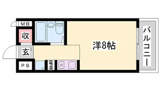 ヴィップハイツ【408号室】の間取り