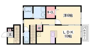 メルベーユトモ【2階】の間取り