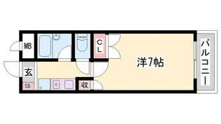 アリスシティ【209号室】の間取り