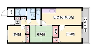 エクセレント今寺【103号室】の間取り