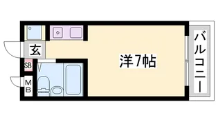 プリメゾン西明石【202号室】の間取り