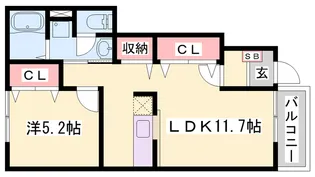 ソレイユ広野【101号室】の間取り