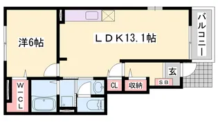 コスモグレイスC【101号室】の間取り