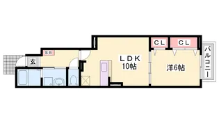 メゾン・ド・リアンⅥ【102号室】の間取り