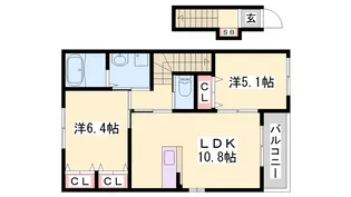 シエル【202号室】の間取り