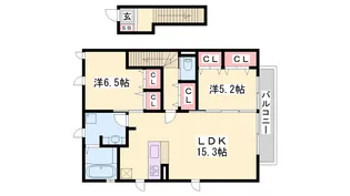 パルティーダS【201号室】の間取り