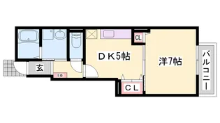 カルマーレA【102号室】の間取り