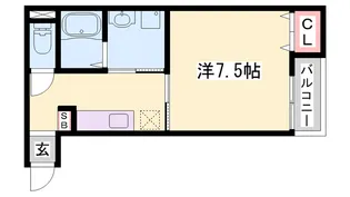 キューブハイツ【205号室】の間取り