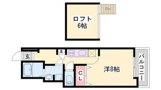 グランドール森友【405号室】の間取り