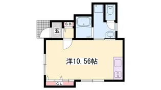 ANGERO大蔵海岸【101号室】の間取り