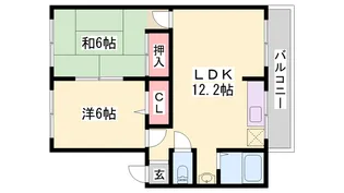 トゥウィンクルハイツⅡ【201号室】の間取り