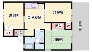 メゾン大津和【101号室】の間取り