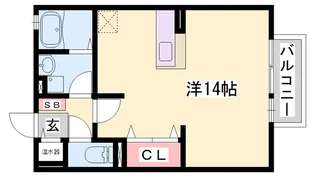 サニーハイツミキ A棟【203号室】の間取り