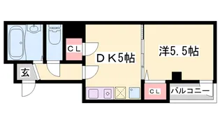 ポコアポコ明石本町アネックス【303号室】の間取り