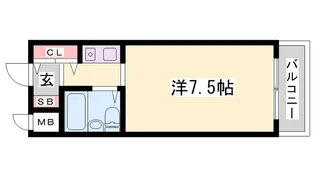 ベルウエスト【206号室】の間取り