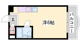 ステューデントビラウイング【2階】の間取り