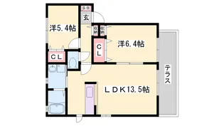 シャーメゾン アナナス【2階】の間取り