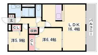 サンフラッシュ【103号室】の間取り