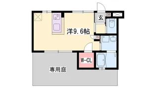ワコーレヴィアーノ明石上ノ丸【102号室】の間取り