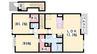 シエラメール【204号室】の間取り